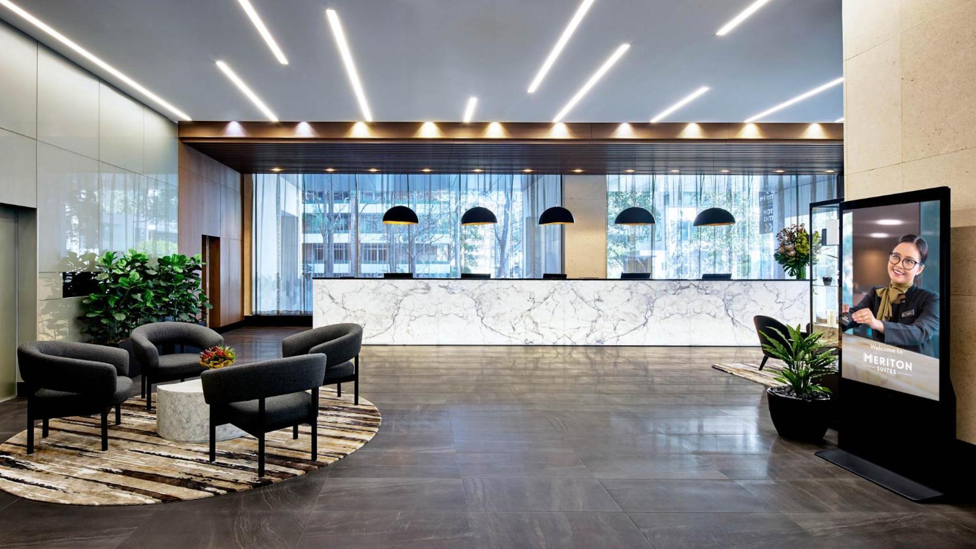 Meriton Suites Chatswood Sydney Exterior foto Lobby
